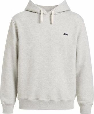 Autry Cotton Fleece Hoodie - Heren - Hoodies - Grijs - L - Katoen - Hoodies & sweatvesten