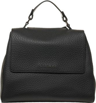 Orciani Elegante Nero Handtas - Dames - Handtassen - Zwart - ONE Size - Leer - Tassen