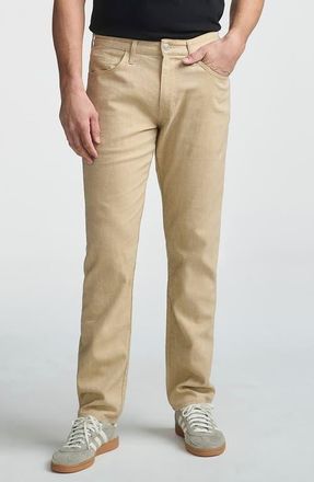 Mavi Marcus Slim Straight Leg Pants in Beige Linen at Nordstrom, Size 32 X 34