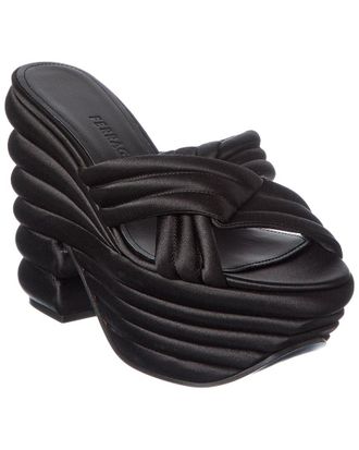 Ferragamo Woven Satin Sandal