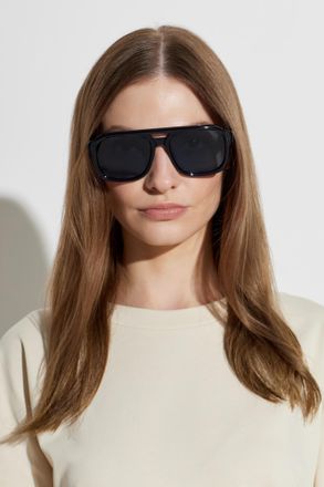 Moncler Vantos Sunglasses, Unisex, Navy Blue