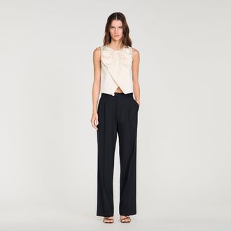 Sandro Pressed-crease suit trousers