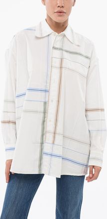 Bottega Veneta Camicia Oversize a Quadri Bottega Veneta