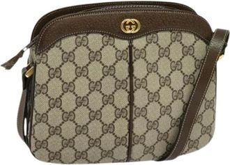 Gucci Pre-owned Cross Body Bags, female, Beige, Size: ONE SIZE Pre-owned Vintage Shoulder Bag