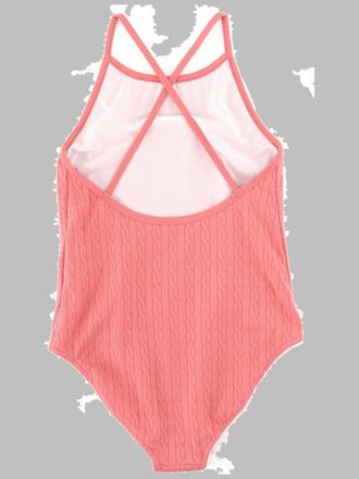 Polo Ralph Lauren Knit Nylon One-Piece Swimsuit - Red