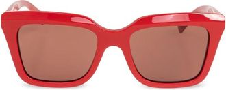 Alexander McQueen Zonnebril - Dames - Zonnebrillen - Rood - ONE Size - Accessoires