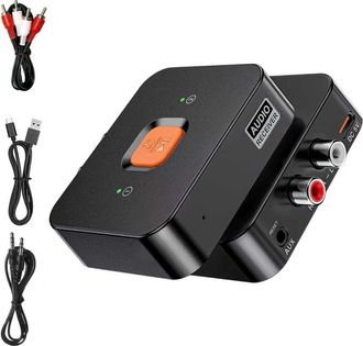 OEM Receptor Bluetooth 6.0, Adaptador De Audio Bluetooth Con Entrada De Panel Aux/rca De 3,5 Mm, Conexi&oacute;n Dual Para 2 Tel&eacute;fonos, Compatible Con Tel&eacute;fonos,