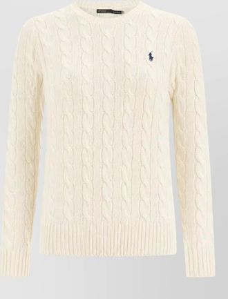 Polo Ralph Lauren cable-knit wool cashmere sweatshirt