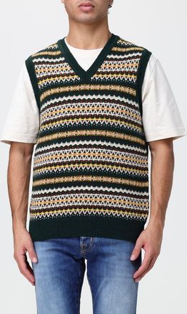 Sebago Gilet in maglia di lana a righe con scollo a V