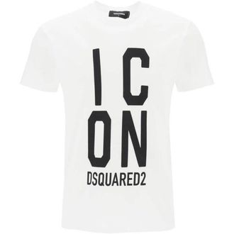 Dsquared2 DSquared2 Unisex volwassen Icon Logo Cool Fit T-shirt (Wit)