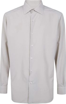 Ermenegildo Zegna Casual Shirts - Heren - Casual Overhemden - Grijs - M - Overhemden