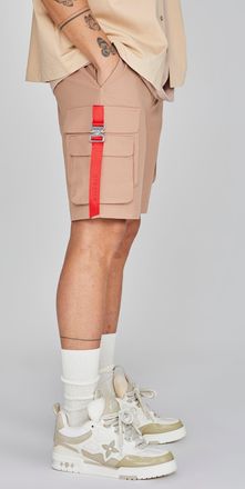 Siksilk Shorts cargo marrón para hombre SikSilk L