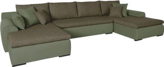 HOME AFFAIRE Wohnlandschaft »Win U-Form« inklusive Bettfunktion und Bettkasten