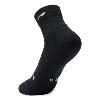 Li-Ning Running Logo Mid Cut Socks Black AWST009-1