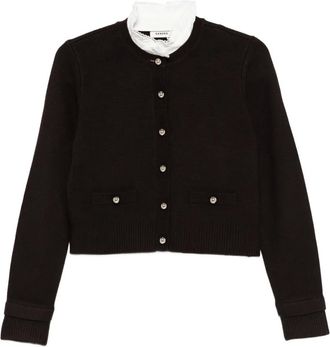 Sandro button-fastening cardigan - Brown