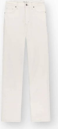 Frame Denim Womens Le Sleek Straight Jeans In Au Natural Clean Raw After