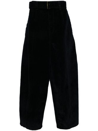 Songzio curved belted jeans - Blue