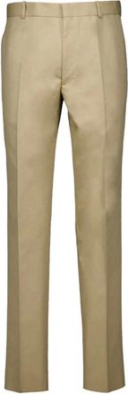 Alexander McQueen Suit Trousers, male, Beige, S, Straight Chino Trousers