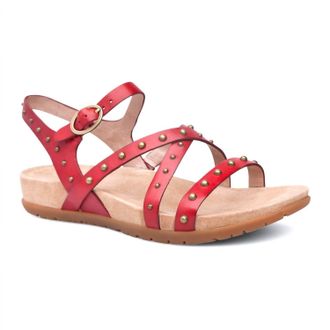 Dansko Womens Brigitte Full Grain Sandal In Tomato