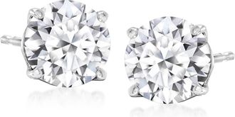Ross-Simons Lab-Grown Diamond Stud Earrings in 14kt White Gold