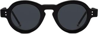 Thom Browne Ronde Zonnebril - Heren - Zonnebrillen - Zwart - ONE Size - Accessoires