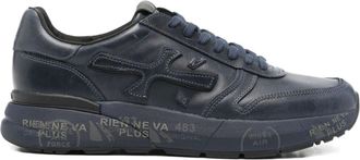 Premiata Blue Mick Leather Low-Top Sneakers