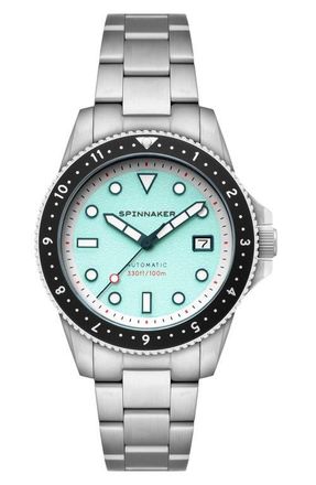 Spinnaker Croft Pioneer Automatic Bracelet Watch, 42mm in Blue at Nordstrom