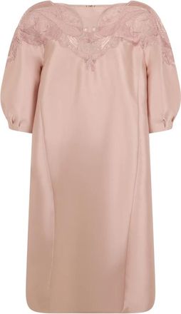 Alberta Ferretti Short Dress - Dames - Korte kleedjes - Roze - L - Polyester - Kleedjes
