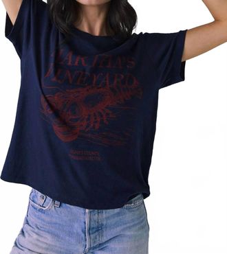 Chaser Marthas Vineyard Graphic Tee In Navy