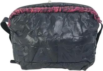 Chanel Pre-owned Nylon chanel-bags - Dames - Vintage Schoudertas - Blauw - ONE Size - Nylon - Vintage