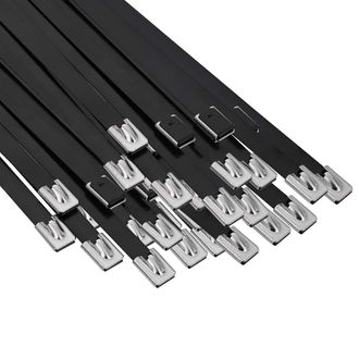 vidaXL Atadura De Cables 250 Uds. 7,9 X 200 Mm Negro Vidaxl