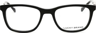 Lucky Brand VLBD425 Rectangular Acetate Eyeglasses - Black