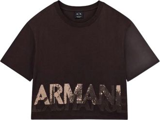 A|X Armani Exchange T-Shirts - Dames - T-shirts - Bruin - L - Tops