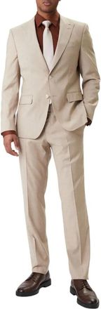 HUGO BOSS Heren, Pakken, Bruin, Maat: XL Wol