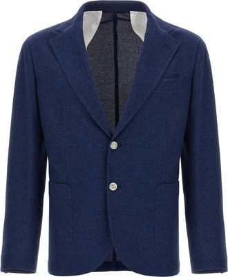 Barba Heren, Jassen, Blauw, Maat: 2XL Katoen