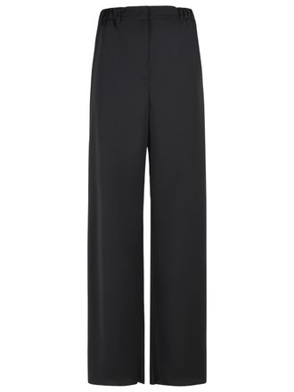 Max Mara Pantaloni Max Mara Editto in Lana Vergine Nera
