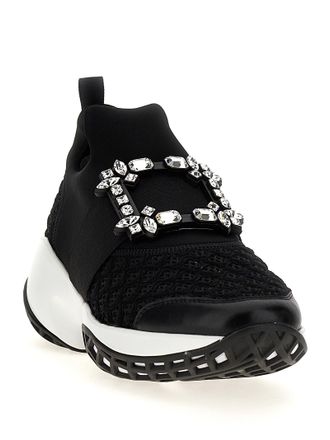 Roger Vivier Womens Black Polyester Athletic Sneakers