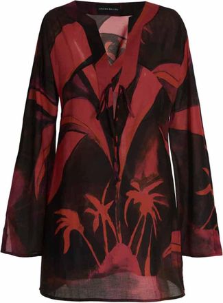 Louisa Ballou Printed Short Kaftano