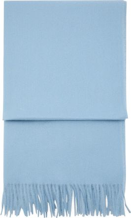 Mango Fringe Scarf in Sky Blue at Nordstrom