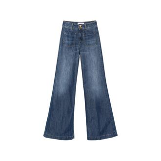 Seafarer Patch-pocket Wide-leg Jeans