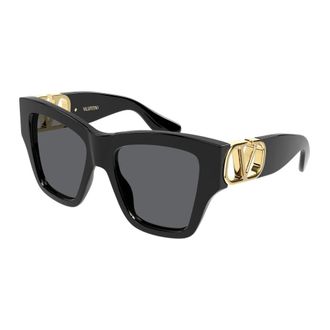 Valentino Butterfly Zonnebril - Dames - Accessoires - Zwart - Maat: 53 MM