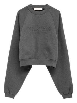 Fear of God 90s embossed-logo crew-neck sweatshirt - Grey