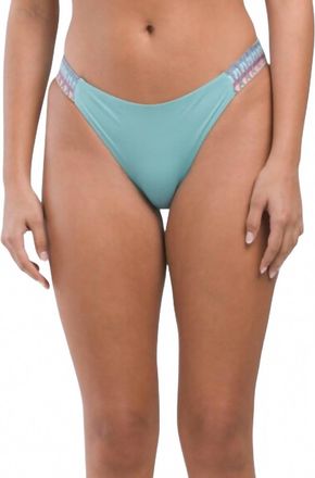 BECCA by Rebecca Virtue Womens Fiesta American Tab Bikini Bottom In Mineral