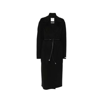Sportmax Jassen, Dames, Zwart, 2Xs, Wol, Zannata Jas