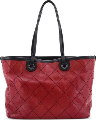 Chanel Fever Quilted Caviar Medium tote bag - Zwart