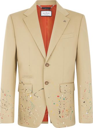 Philipp Plein Blazer Gigolo Fit Paint Splash Painted
