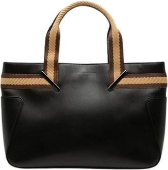 Gucci Pre-owned Vintage Canvas Handbag - Dames - Vintage Handtas - Zwart - ONE Size - Leer - Vintage