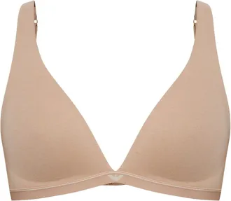 Emporio Armani Ondergoed, Dames, Beige, M, Katoen, Katoenen BH