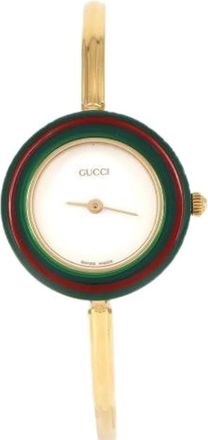Gucci Pre-owned Watches, female, White, Size: ONE SIZE Pre-owned Vintage Glass Watch