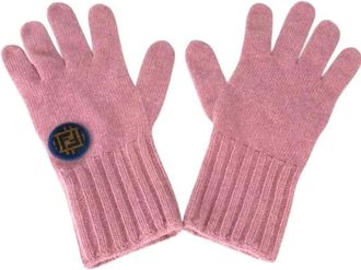Fendi Pre-owned Accessories, female, Pink, Size: ONE SIZE Pre-owned Wool Gloves